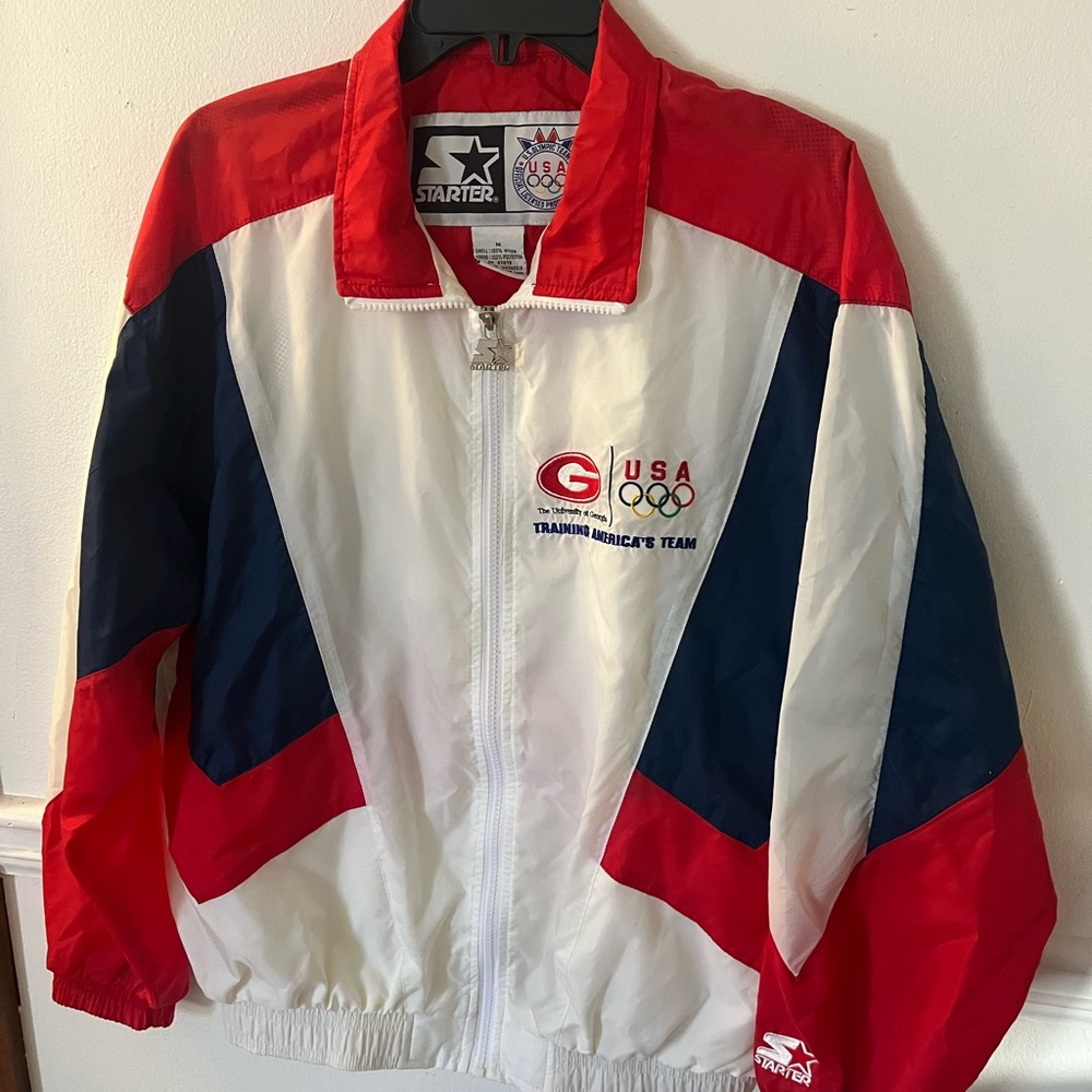 STARTER Men's Windbreaker - Red, White, Navy